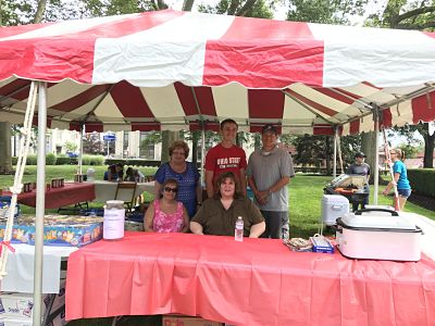 food tent at Friends Annual Picnic