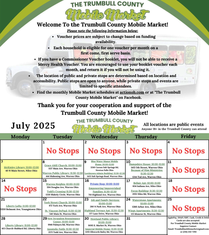 TC Mobile Market Schedule