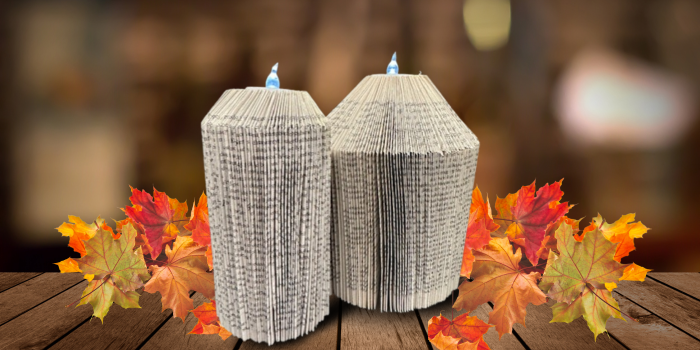 DIY Folded Book Candle
