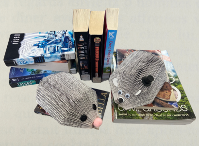 Easy Hedgehog Book Art