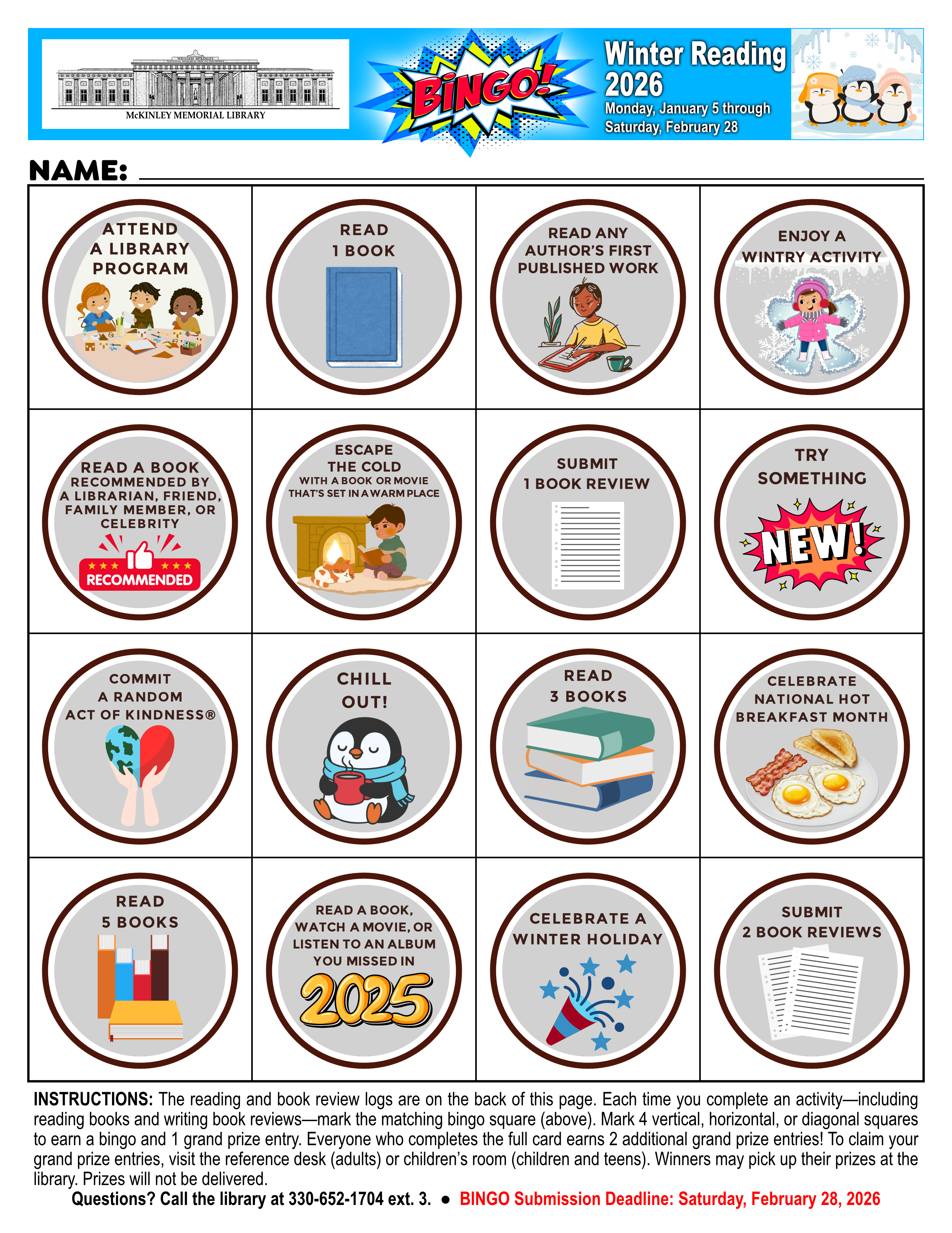 2026 Winter Reading Log_Page 1