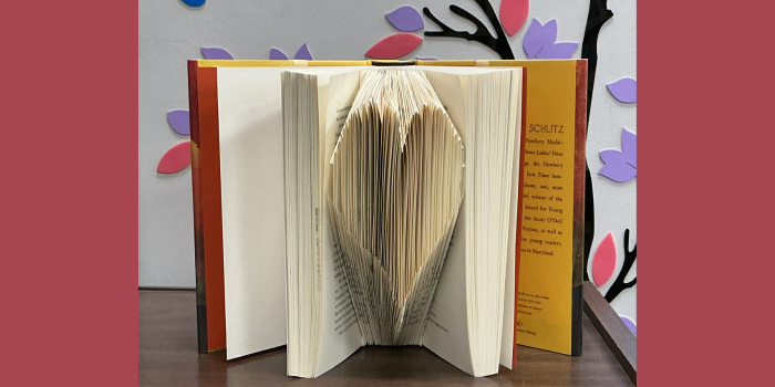 DIY Folded Book Heart