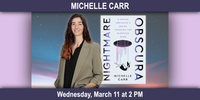 Michelle Carr, Wednesday, March 11 at 2 PM