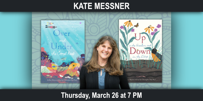 Kate Messner, Thursday, March 26 at 7 PM