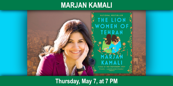 Marjan Kamali, Thursday, May 7 at 7 PM