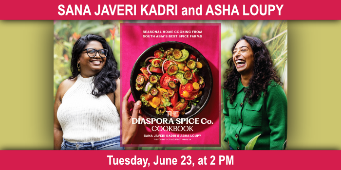 Sana Javeri Kadri and Asha Loupy, Tuesday, June 23, 2–3 PM