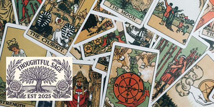 Tarot cards montage.