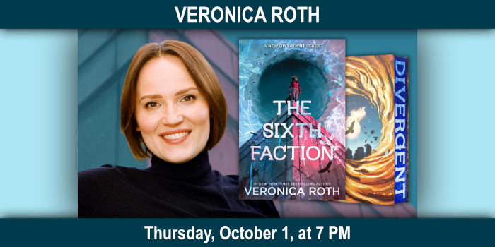 Veronica Roth, Thursday, October 1, 7–8 PM