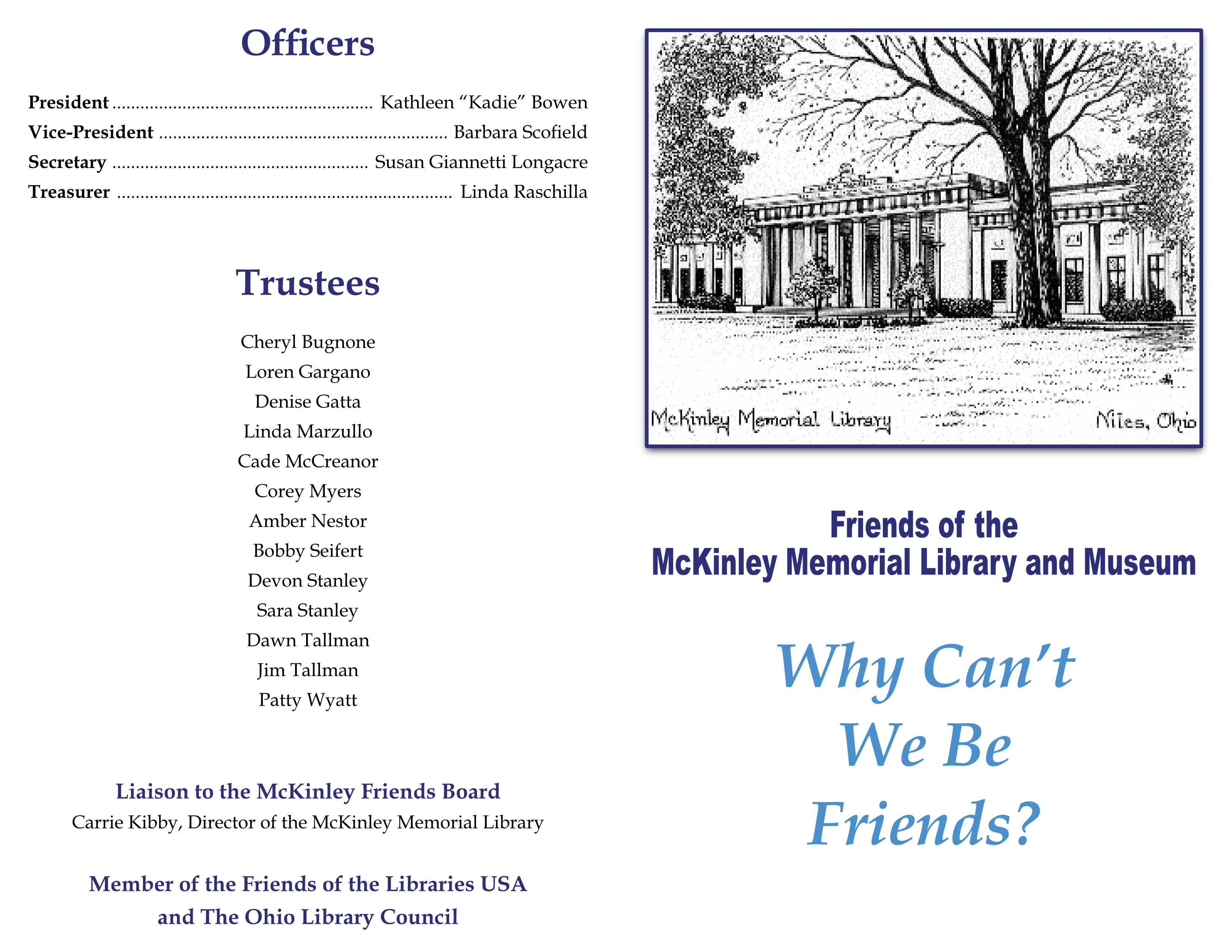 Friends Membership Form, page 1. Call the library if you have questions about this form.