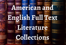 American and English Full Text Literature Collections