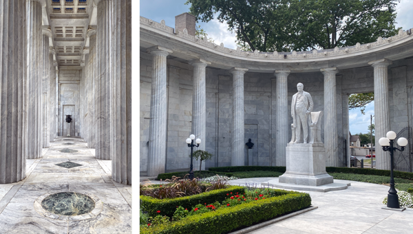 Photo of the courtyard area of the National McKinley Memorial