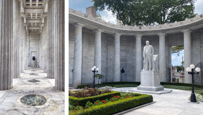 Courtyard area of National McKinley Memorial.