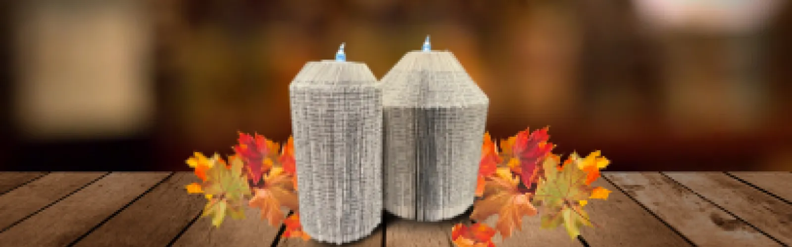 DIY Folded Book Candle