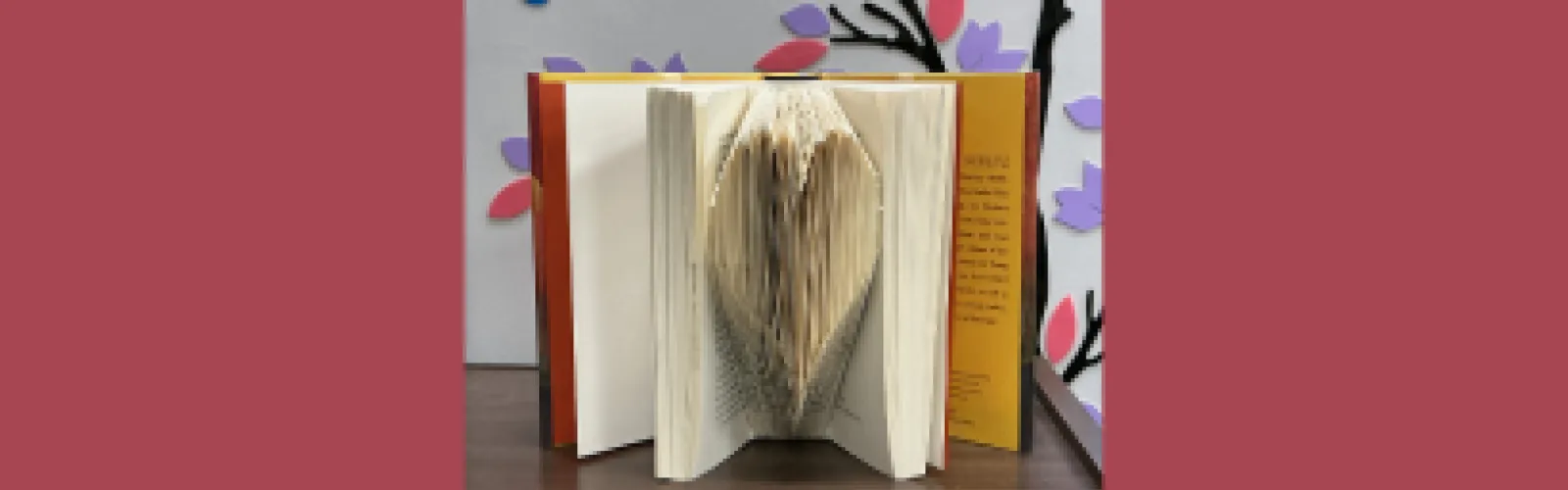 DIY Folded Book Heart