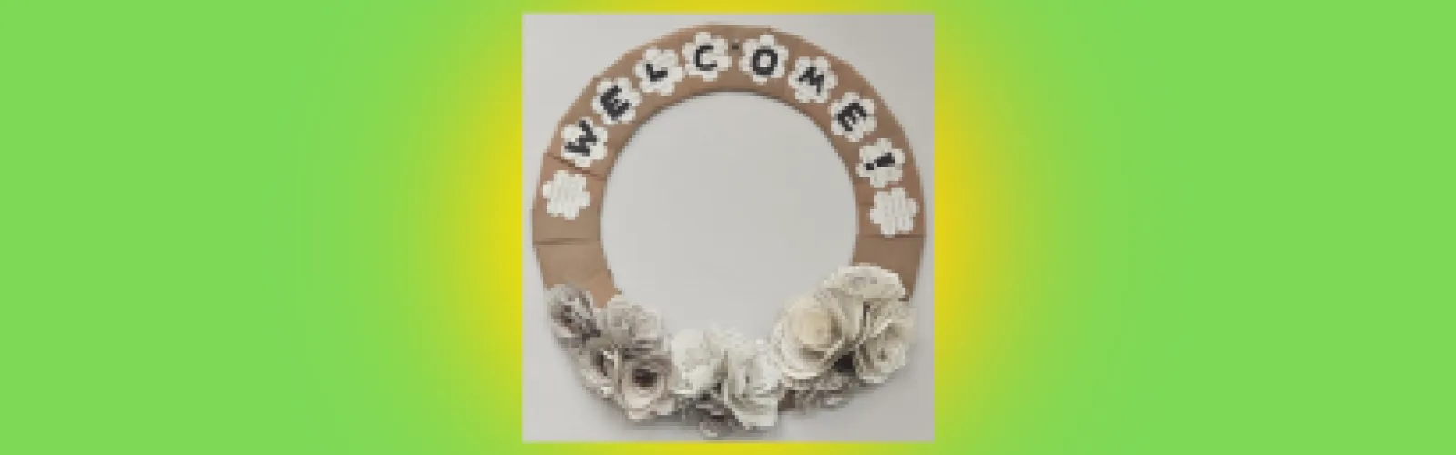 Spring Folded-Book Wreath