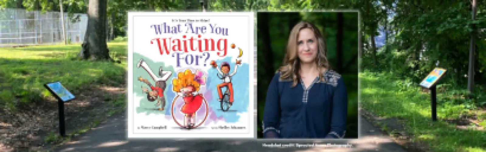 Author Visit with Marcy Campbell at StoryWalk®.